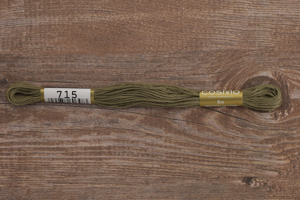 Мулине COSMO однотонный цвет  715       . Арт 25-6/715       