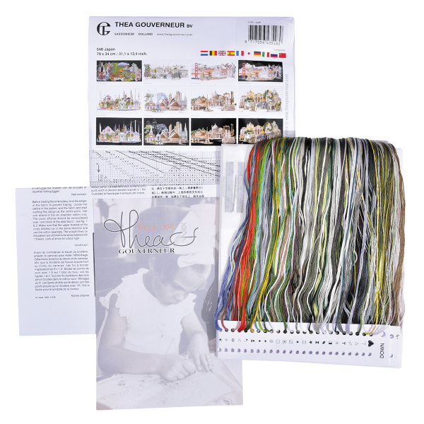 Набор для вышивания "Япония", канва аида 18 ct. Арт 548A