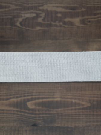 Тесьма киперная SAFISA, 40 мм, 25 м, цвет 02, белый. Арт 0270-40мм-02