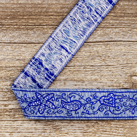 Лента жаккард SAFISA, 25 мм, 15 м, цвет 02. Арт 9104-25мм-02            