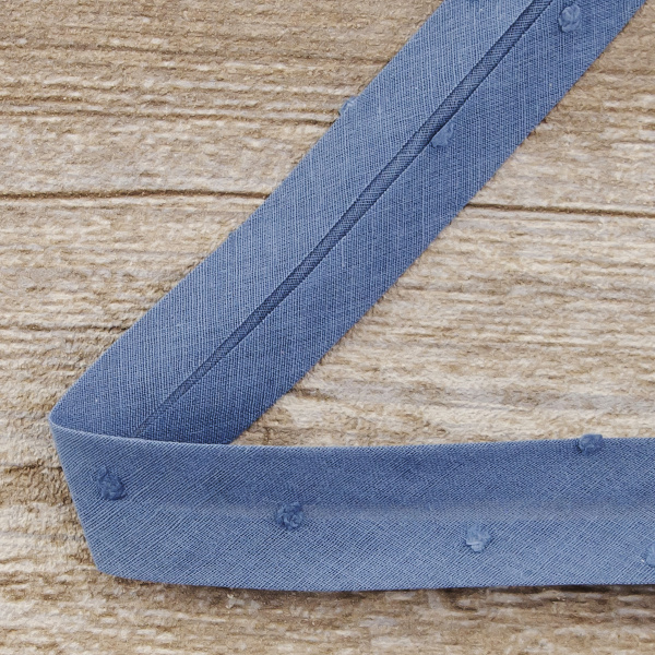 Косая бейка хлопок, 20 мм, 20 м, цвет 95, цвет морской волны. Арт 6552-20мм-95