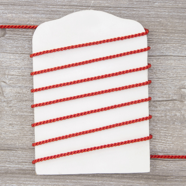 Шнур витой PEGA, красный, 2,8 мм. Арт 845213628A7501          