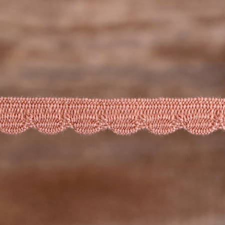 Кант-тесьма, 8 мм, цвет холодно-розовый. Арт 2176/F3
