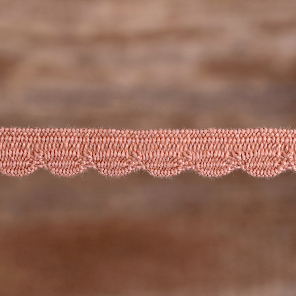 Кант-тесьма, 8 мм, цвет холодно-розовый. Арт 2176/F3