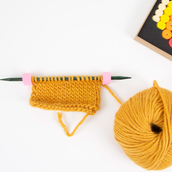 Наконечники для спиц, стопперы, 6 размеров, 6 цветов, 24 шт. Арт 7095