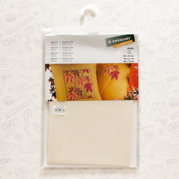 Канва в упаковке Aida 16 сt, 48 x 53 см, цвет №264. Арт н3251/264                