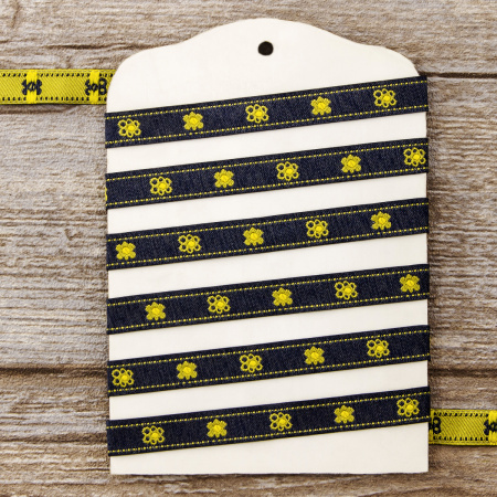 Лента жаккард SAFISA, 10 мм, 15 м, цвет 04. Арт 9085-10мм-04            