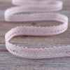 Мерсеризованное хлопковое кружево, 12 мм, цвет светло-розовый. Арт 3267/06                 