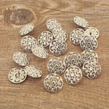 Пуговица DISBOTON, размер 24  цвет  C/NIKEL LUC.FR ART.AA0584. Арт 3247624NILUF80D