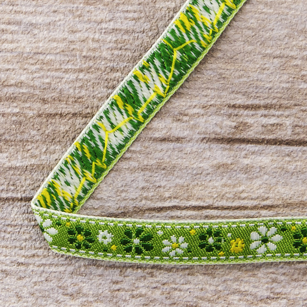 Лента жаккард SAFISA, 10 мм, 15 м, цвет 02. Арт 9165-10мм-02            