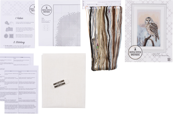 Набор для вышивания "Сова", канва Aida 14 ct. Арт DSB014A