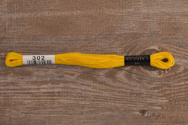 Мулине COSMO однотонный цвет  302       . Арт 25-6/302       