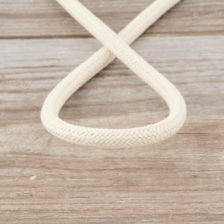 Шнур плетеный SPIRAL ( SAFISA), 8 мм, 50 м, цвет бежевый натуральный. Арт 25280-8mm-56