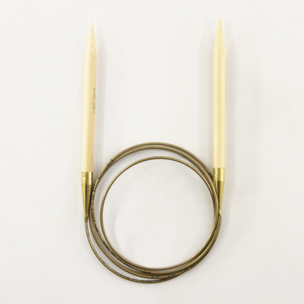 Спицы, круговые, бамбук addiNature BAMBOO №8, 150 см. Арт 555-7/8-150