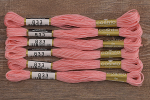 Мулине COSMO однотонный цвет  833       . Арт 25-6/833       