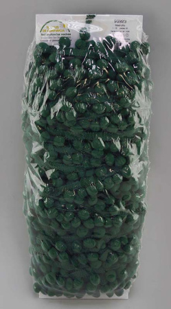 Тесьма с помпонами MATSA цвет темно-зеленый. Арт 96923/1025