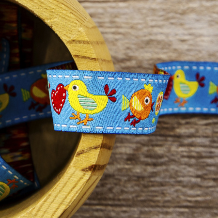 Лента жаккард SAFISA, 15 мм, 15 м, цвет 02. Арт 9184-15мм-02