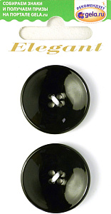 Пуговицы ELEGANT. Арт 14612-28-BLACK/2