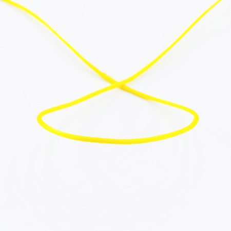 Шнур атласный SAFISA 2 мм, 25 м, цвет 32, желтый. Арт 462-32                  