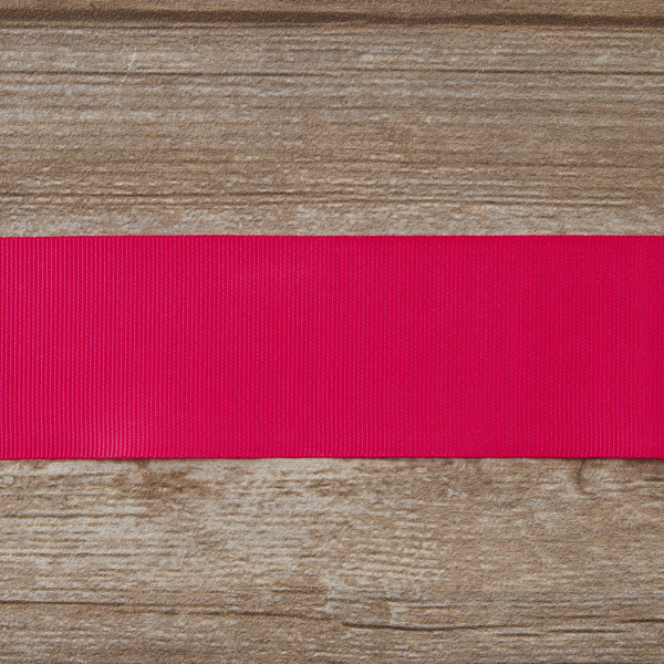 Лента репсовая SAFISA, 50 мм, 25 м, цвет 20 розовый темный . Арт 350-50мм-20