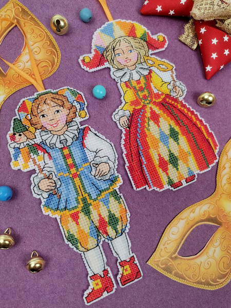 Набор для вышивания на пластиковой канве "Карнавал". Арт 23.001.09