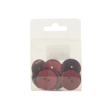 Пуговицы CONCEPT, размер 40, кокос, цвет COL.8 бордовый. Арт 1919H-040-COL.8