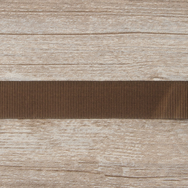 Лента репсовая SAFISA 25 мм, 25 м, цвет 17, темно-коричневый. Арт 350-25мм-17             