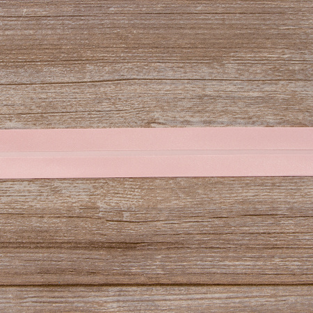 Косая бейка атласная 30 мм, 25 м, цвет 52, цвет дымчатой розы. Арт 6260-30мм-52            