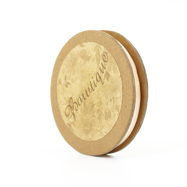 Лента атласная на картонной катушке, цвет золотой. Арт R10103/03