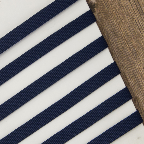 Лента репсовая PEGA, цвет темно-синий, 7 мм. Арт 811798807G7765