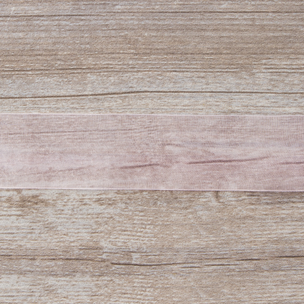 Лента органза SAFISA мини-рулон, 39 мм, 2 м, цвет 05, розовый. Арт P00520-39мм-05          