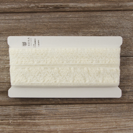 Кружево-вышивка на тюле, 20 мм. Арт 42274/00