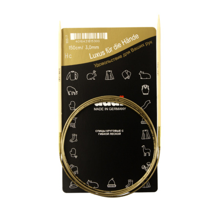 Спицы, круговые, бамбук addiNature BAMBOO №3, 150 см. Арт 555-7/3-150