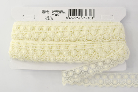 Гипюр, 31 мм, цвет шампань. Арт K054/72