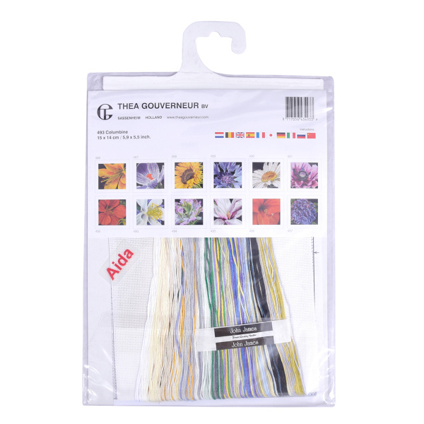 Набор для вышивания "Колумбина", канва аида 18 ct. Арт 493A                    