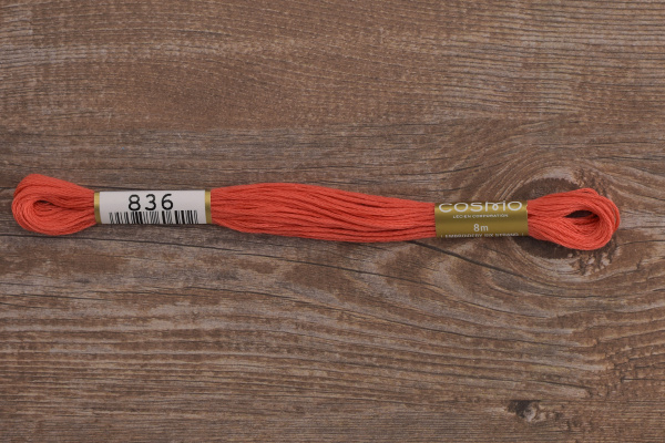 Мулине COSMO однотонный цвет  836       . Арт 25-6/836       