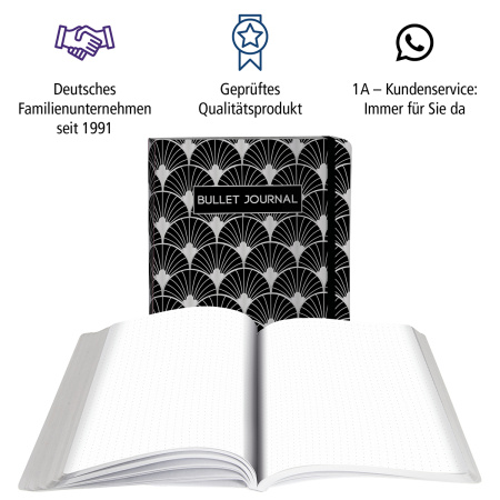 Скетчбук "Bullet Journal" с разметкой, размер А5, 96 листов, 90г/м2, дизайн обложки "Bohemian Art". Арт 02249