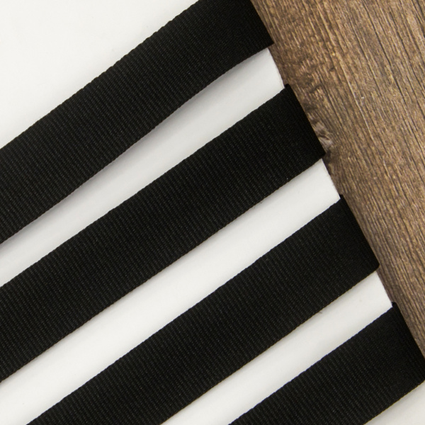 Лента репсовая PEGA, цвет черный, 15 мм. Арт 812711715P7001