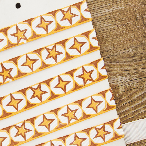 Лента с рисунком SAFISA, 15 мм, 15 м, цвет 02. Арт 25258-15мм-02           