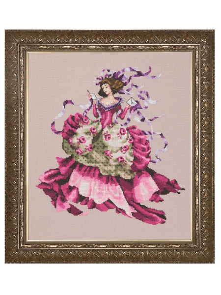 Схема для вышивания MIRABILIA "Девушка в красном". Арт MD194