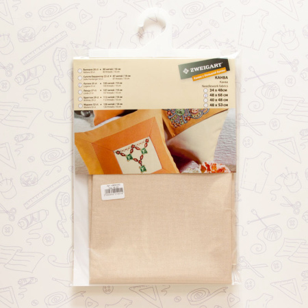 Канва в упаковке Lugana 25 ct, 48 x 68 cм, цвет №253. Арт н3835/253                