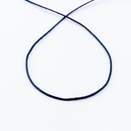 Шнур атласный SAFISA 1,5 мм, 25 м, цвет 15, синий темный. Арт 470-15                  