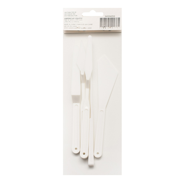 Набор ножей и мастихинов "Plastic Paint Knife" для рисования и творчества. Арт 34006053