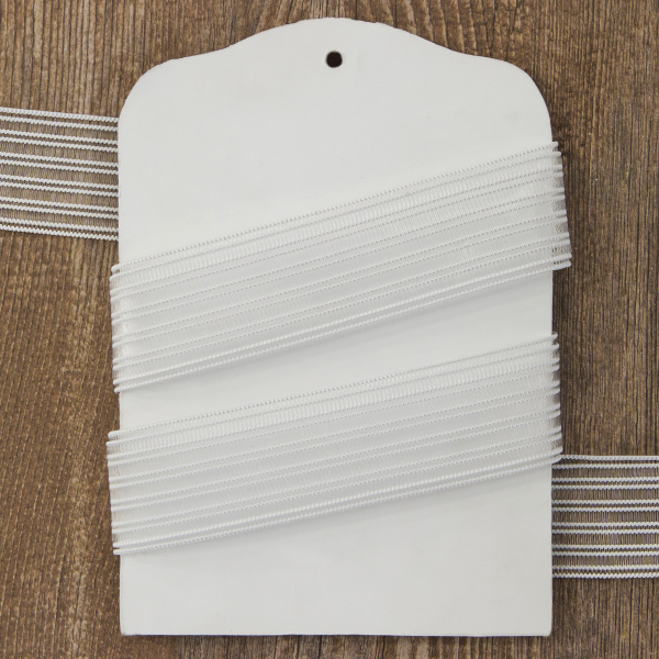 Резинка поясная решетчатая, 26,5 мм, цвет белый. Арт 854133112REZ00