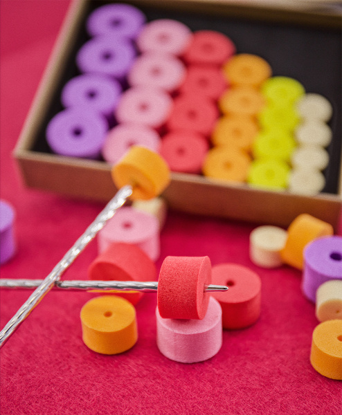 Наконечники для спиц, стопперы, 6 размеров, 6 цветов, 24 шт. Арт 7095