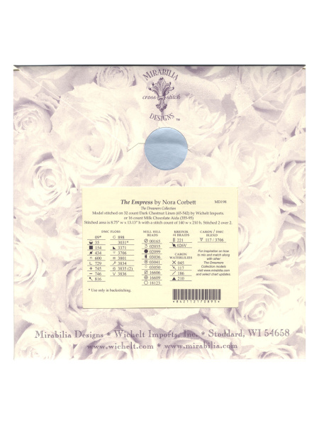Схема для вышивания MIRABILIA "Мечтательница". Арт MD198