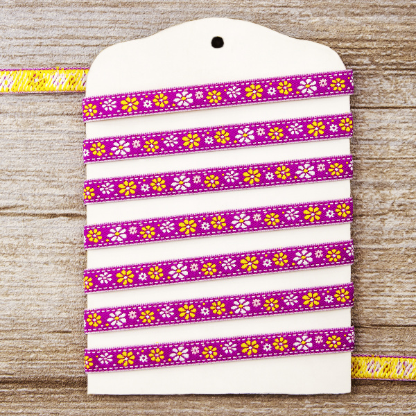 Лента жаккард SAFISA, 10 мм, 15 м, цвет 03. Арт 9165-10мм-03            