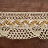 Мерсеризованное хлопковое кружево, 35 мм, цвет кремовый. Арт 2196/02