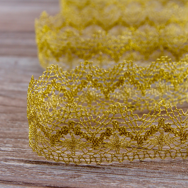 Кружево, 36 мм, золотой. Арт 3201/28