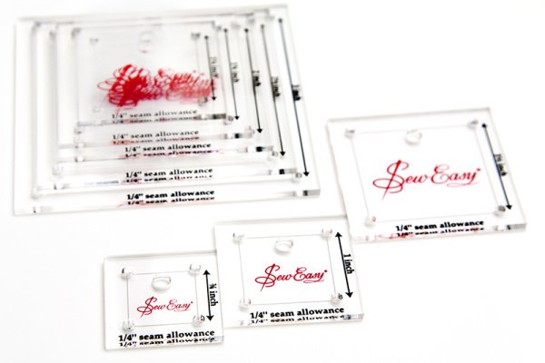 Набор лекал для заготовок-квадратов, 8 размеров (3/4”, 1”, 1 1/4”, 1 1/2”, 1 3/4”, 2”, 2 1/2”, 3”). Арт NL4151